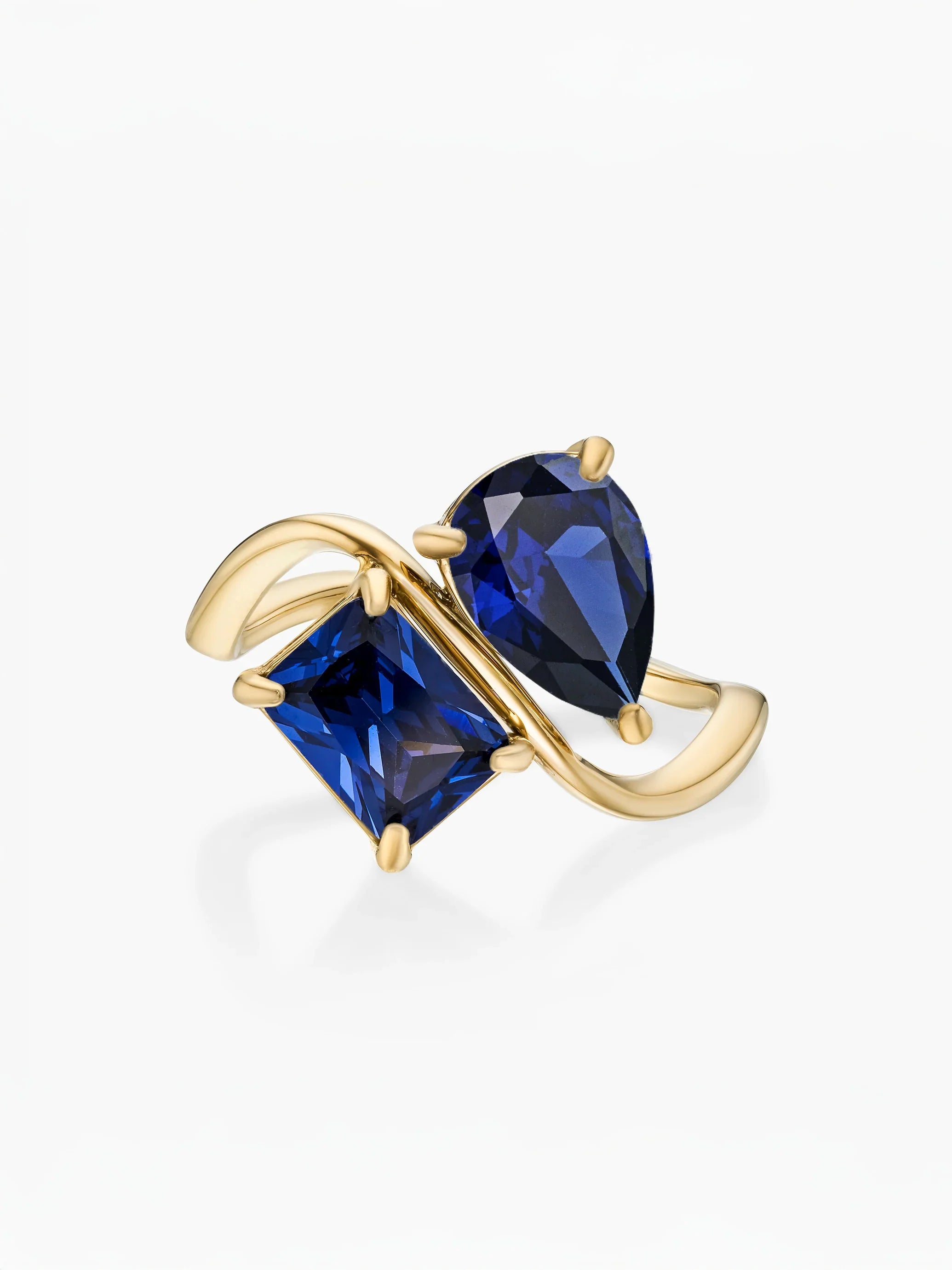 Navae Birthstone Ring - Safira Azul