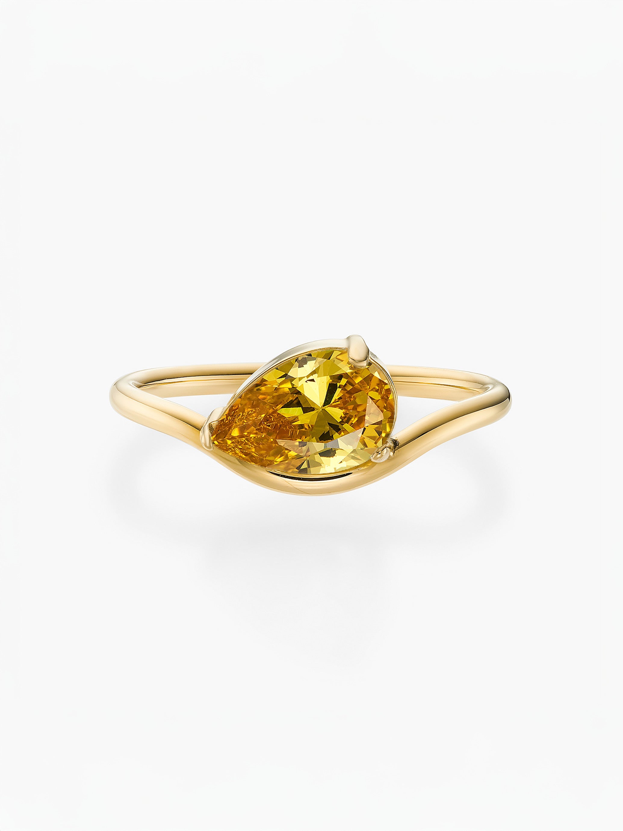 Anel Pia Pedra do Mês - Ouro 18K