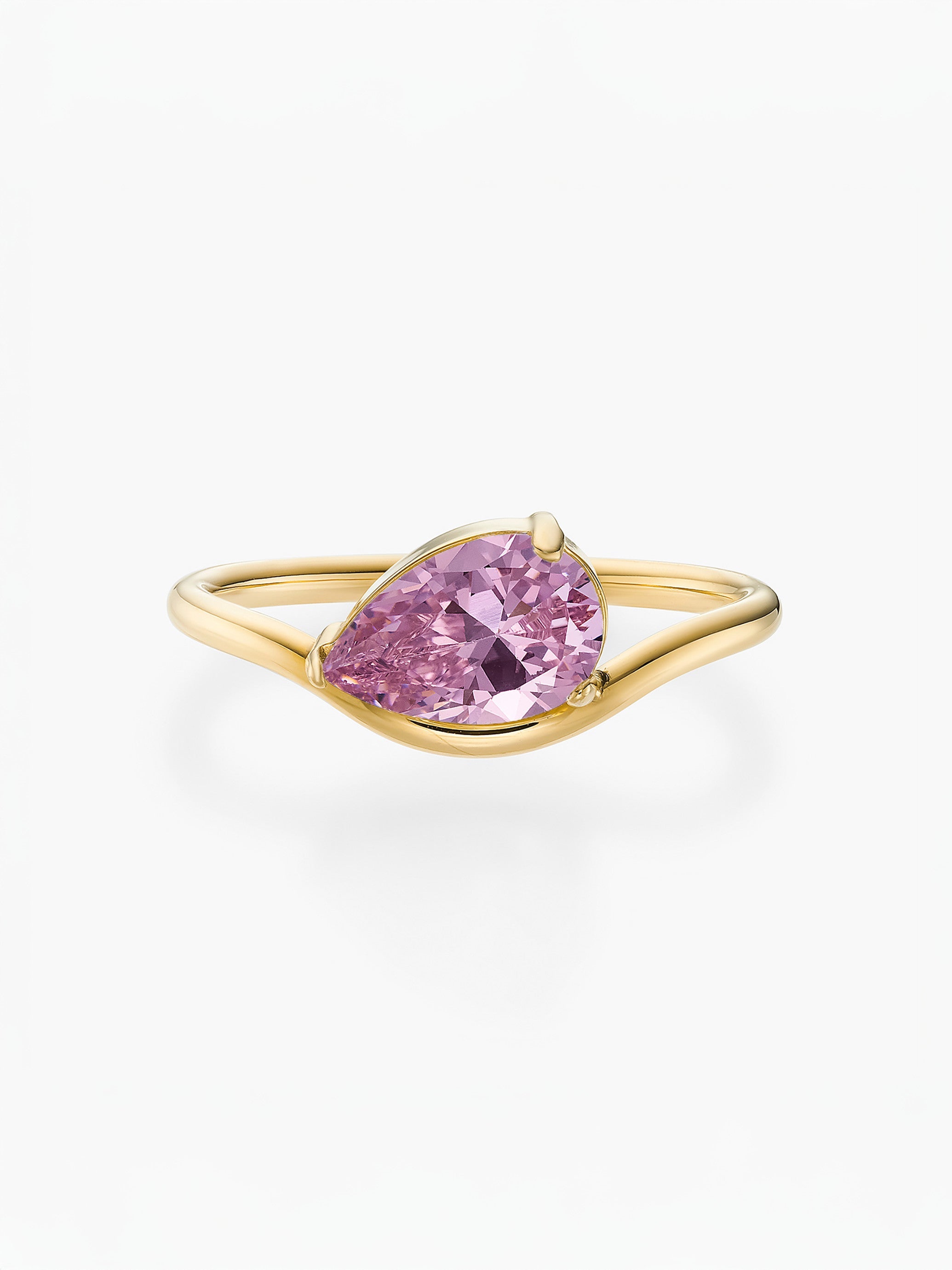 Anel Pia Pedra do Mês - Ouro 18K