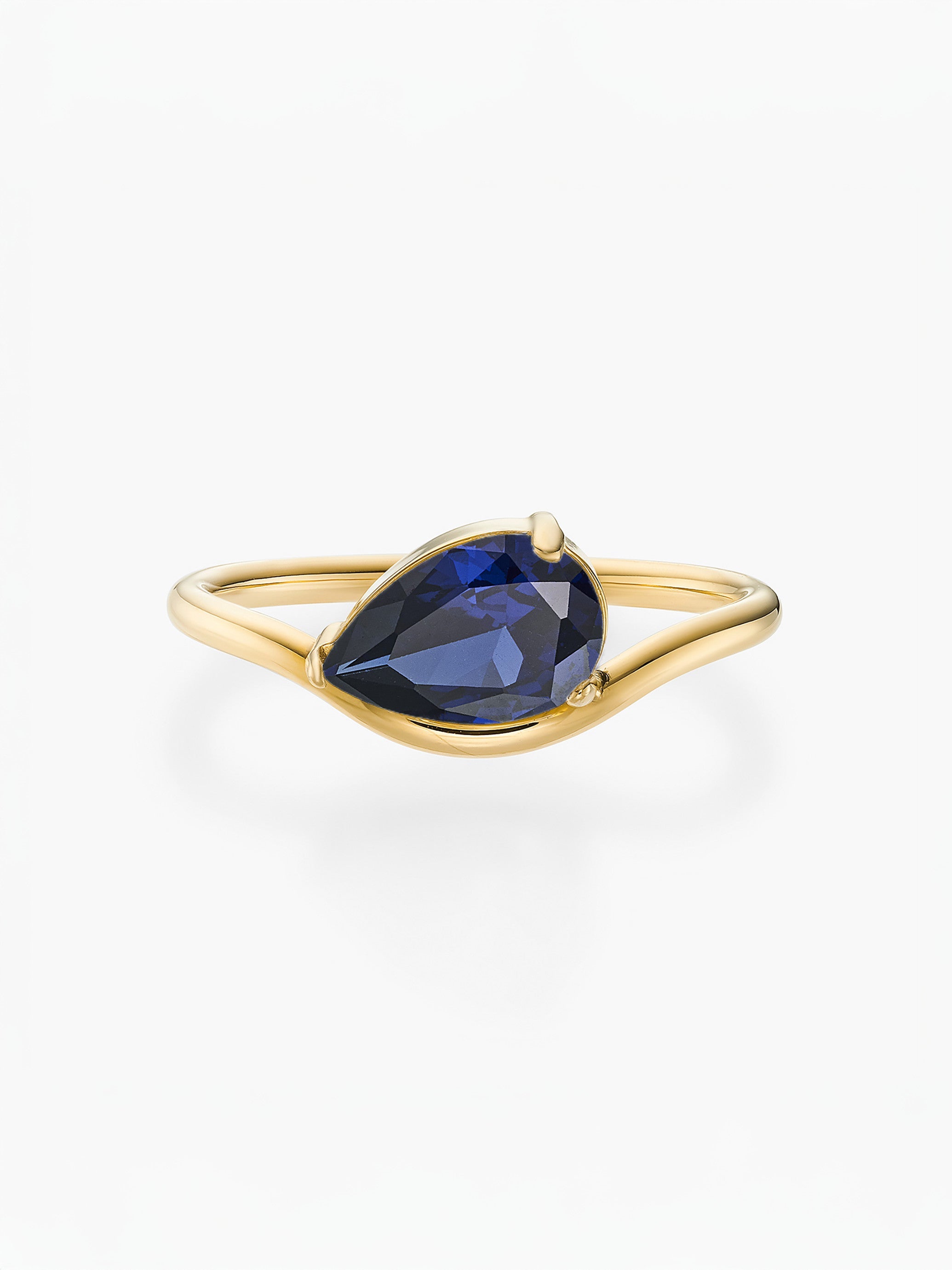 Anel Pia Pedra do Mês - Ouro 18K