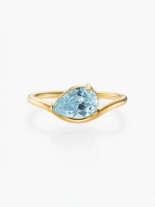 Anel Pia Pedra do Mês - Ouro 18K