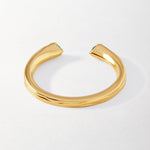 Anel Aberto Texturizado Verde - Ouro 18K | SILLENE