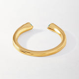 Anel Aberto Texturizado Verde - Ouro 18K | SILLENE