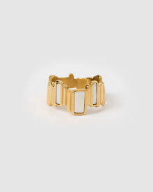 Anel Art Déco Madrepérola - Ouro 18K | SILLENE