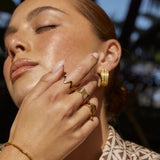 Anel Art Déco Madrepérola - Ouro 18K | SILLENE