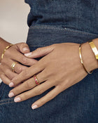 Anel Corações Vermelhos - Ouro 18K | SILLENE