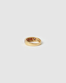 Anel Corações Vermelhos - Ouro 18K | SILLENE