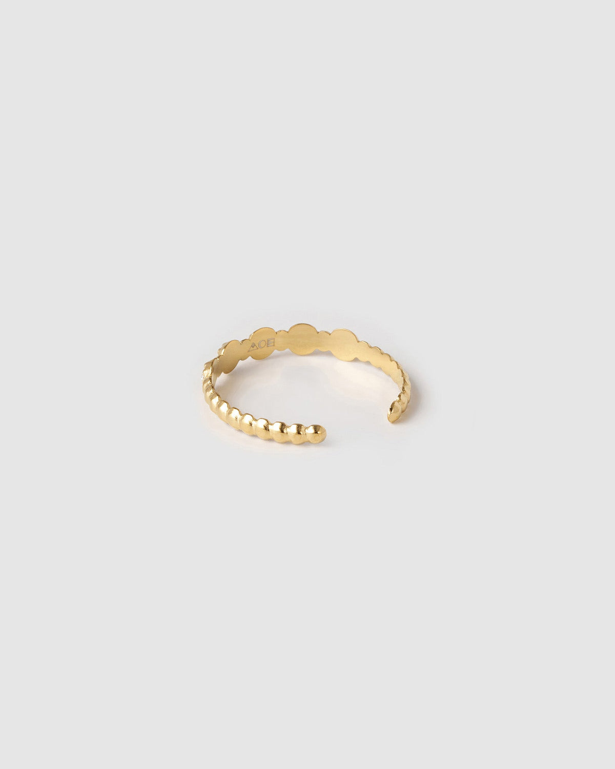 Anel Cravejado Ajustável - Ouro 18K | SILLENE