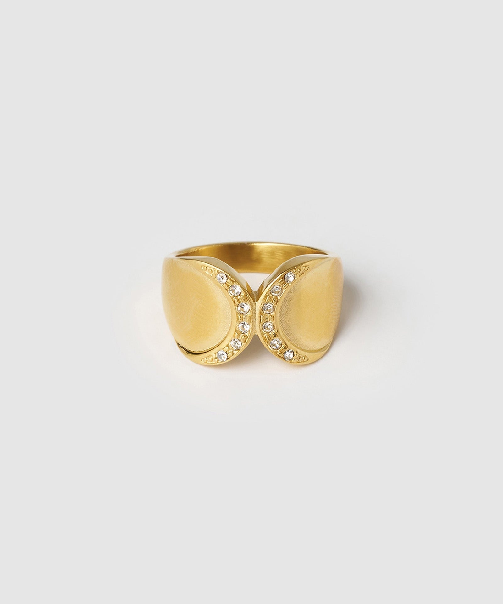 Anel Cravejado Brilhante - Ouro 18K | SILLENE