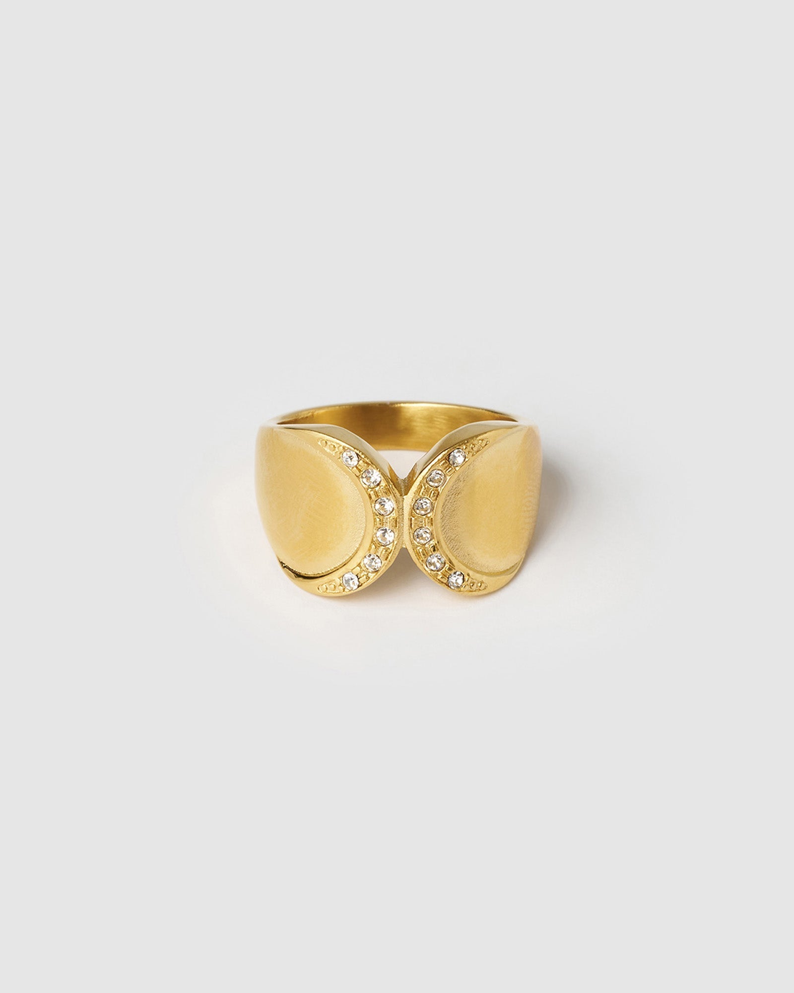 Anel Cravejado Brilhante - Ouro 18K | SILLENE