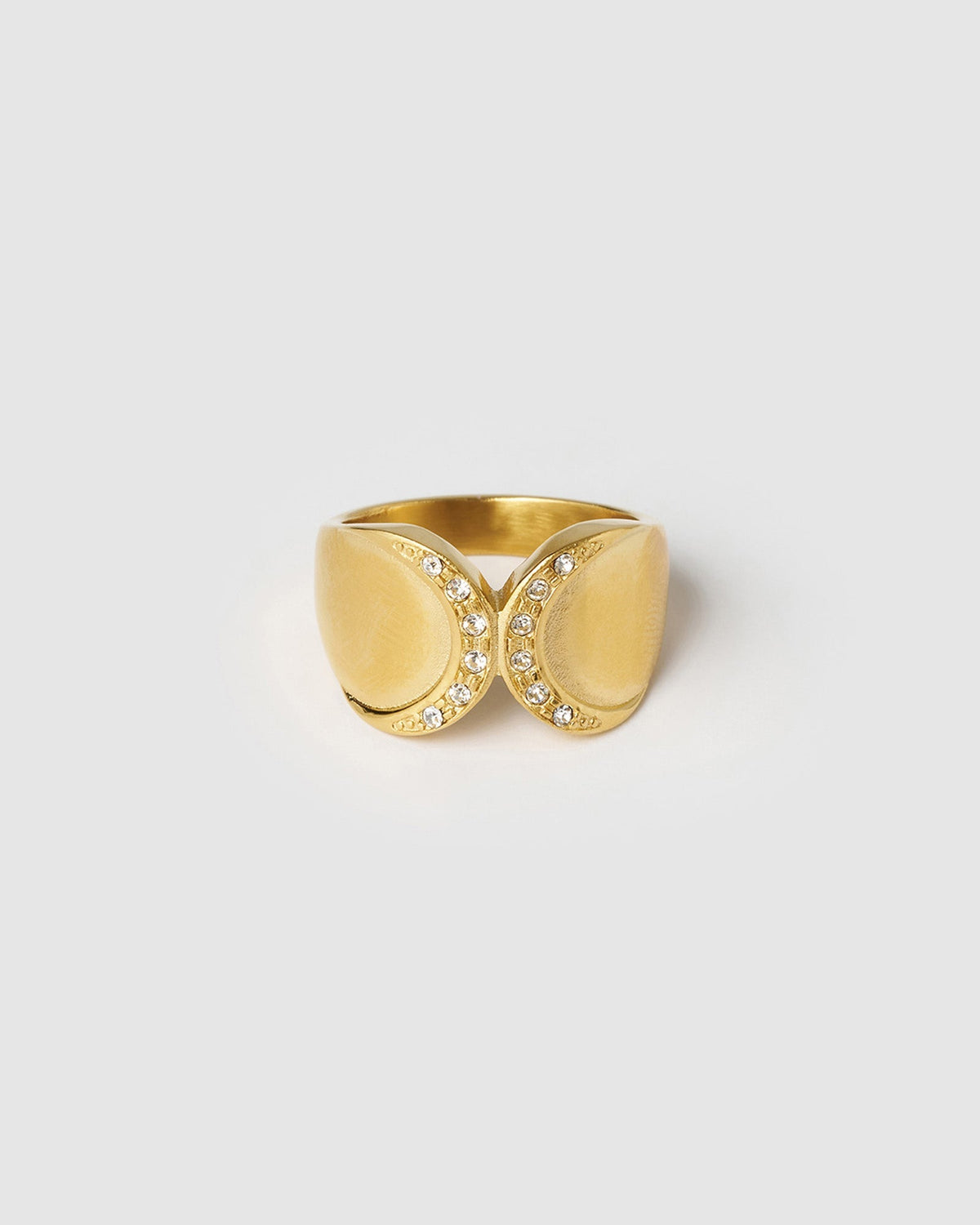 Anel Cravejado Brilhante - Ouro 18K | SILLENE