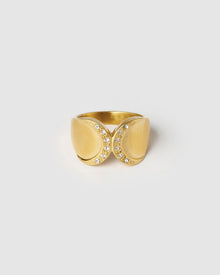 Anel Cravejado Brilhante - Ouro 18K | SILLENE