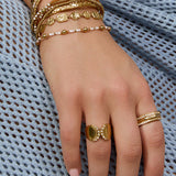 Anel Cravejado Brilhante - Ouro 18K | SILLENE