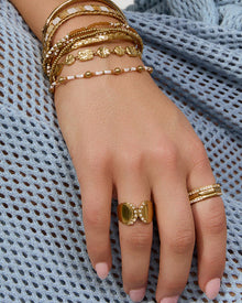 Anel Cravejado Brilhante - Ouro 18K | SILLENE