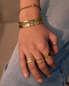 Anel Cravejado Brilhante - Ouro 18K | SILLENE