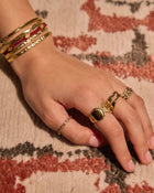 Anel Cravejado Brilhante - Ouro 18K | SILLENE
