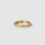 Anel Cravejado Cristal - Ouro 18K | SILLENE