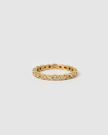 Anel Cravejado Delicado - Ouro 18K | SILLENE