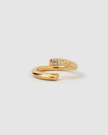 Anel Cravejado Marcante - Ouro 18K | SILLENE