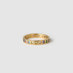 Anel Cravejado Multicolor - Ouro 18K | SILLENE
