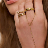 Anel Cruzado - Ouro 18K | SILLENE