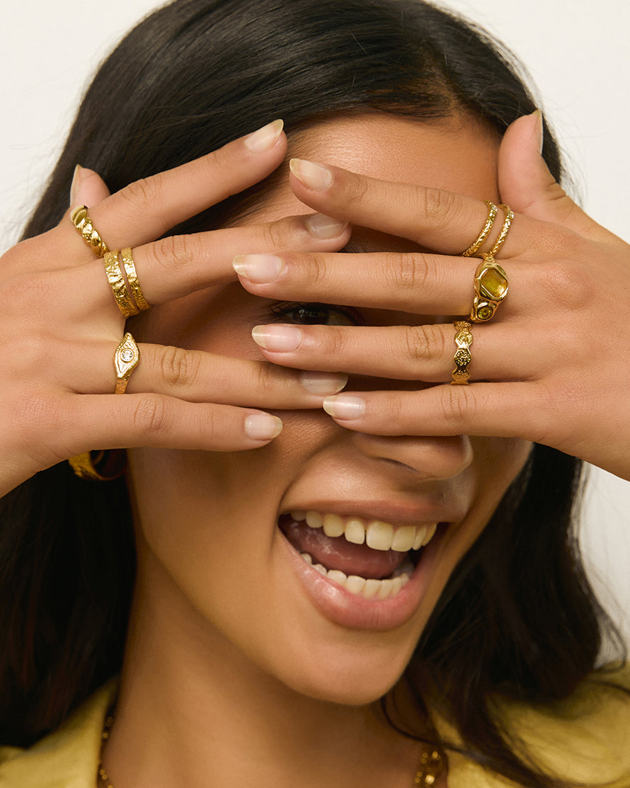 Anel Discos - Ouro 18K | SILLENE