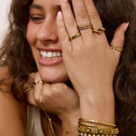 Anel Duas Pedras - Ouro 18K | SILLENE
