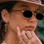 Anel Duas Pedras - Ouro 18K | SILLENE