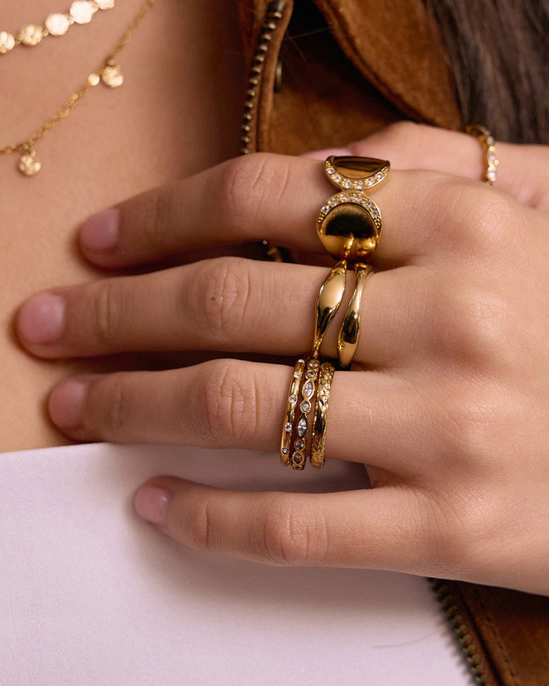 Anel Duna - Ouro 18K | SILLENE