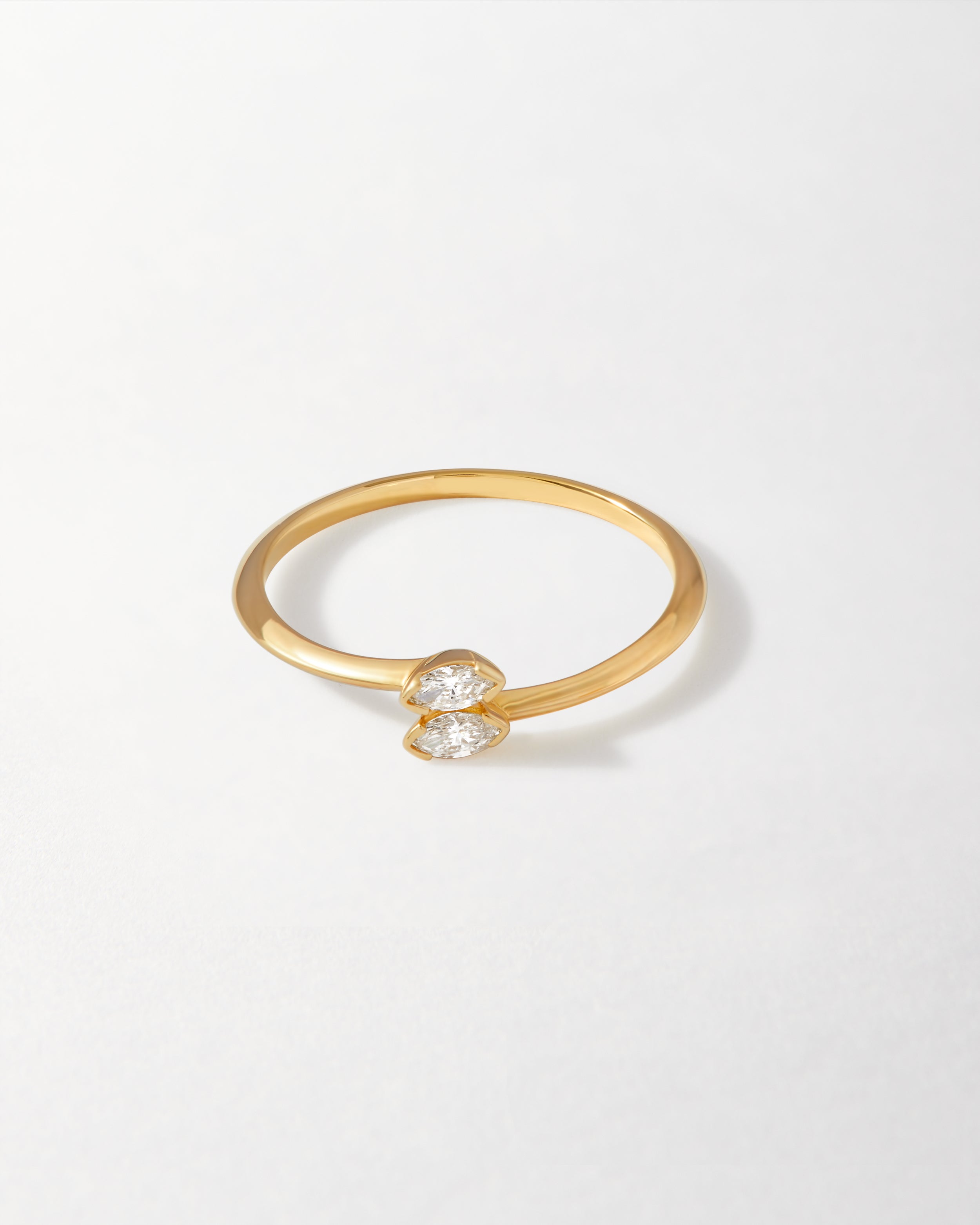 Anel Duplo Marquise - Ouro 18K | SILLENE
