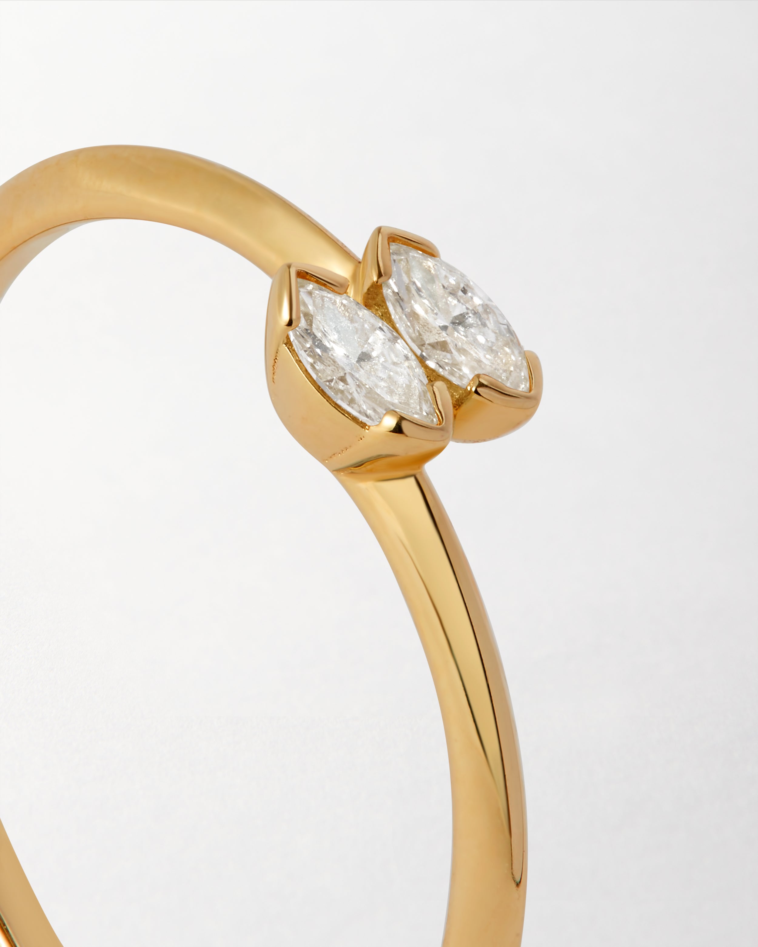 Anel Duplo Marquise - Ouro 18K | SILLENE