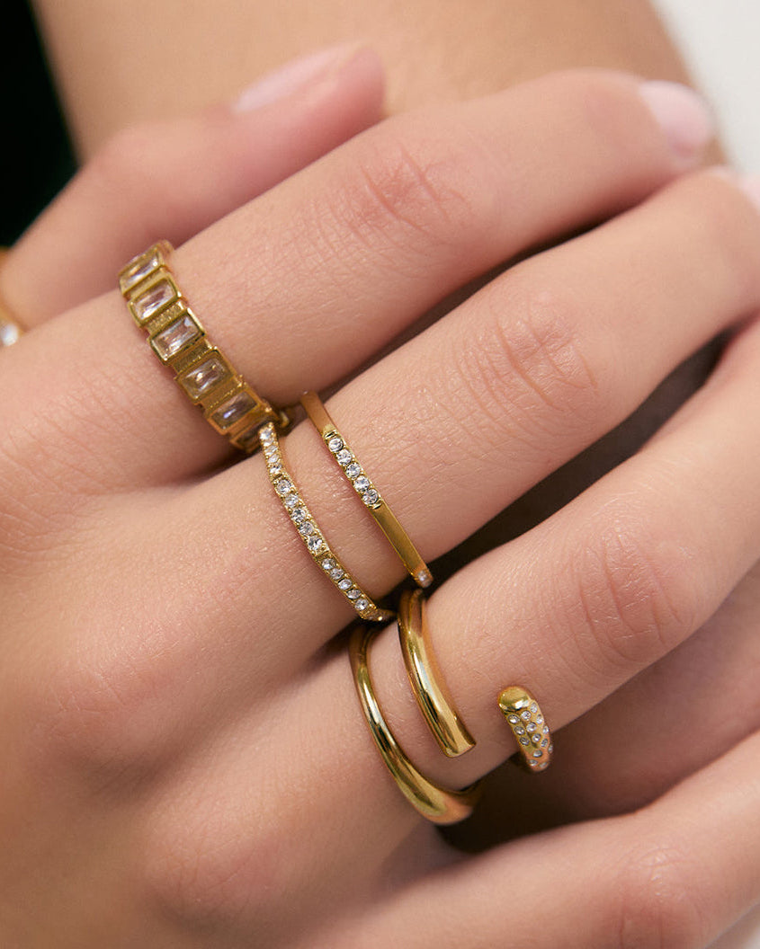 Anel Fino Cintilante - Ouro 18K | SILLENE