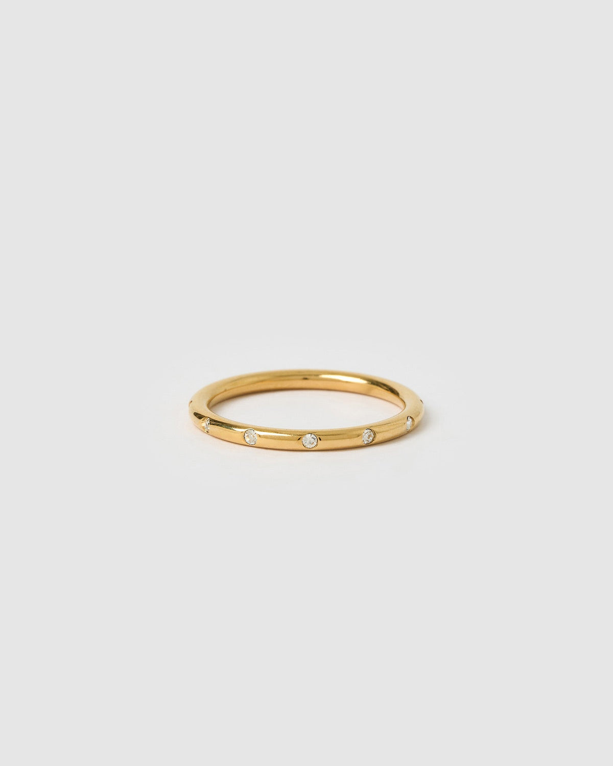 Anel Fino Cravejado - Ouro 18K | SILLENE