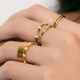 Anel Fino Cravejado - Ouro 18K | SILLENE