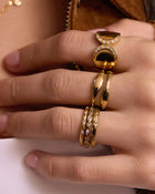 Anel Fino Cravejado - Ouro 18K | SILLENE