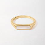 Anel Fino Madrepérola - Ouro 18K | SILLENE