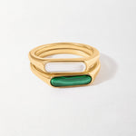 Anel Fino Madrepérola - Ouro 18K | SILLENE
