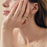 Anel Fino Madrepérola - Ouro 18K | SILLENE