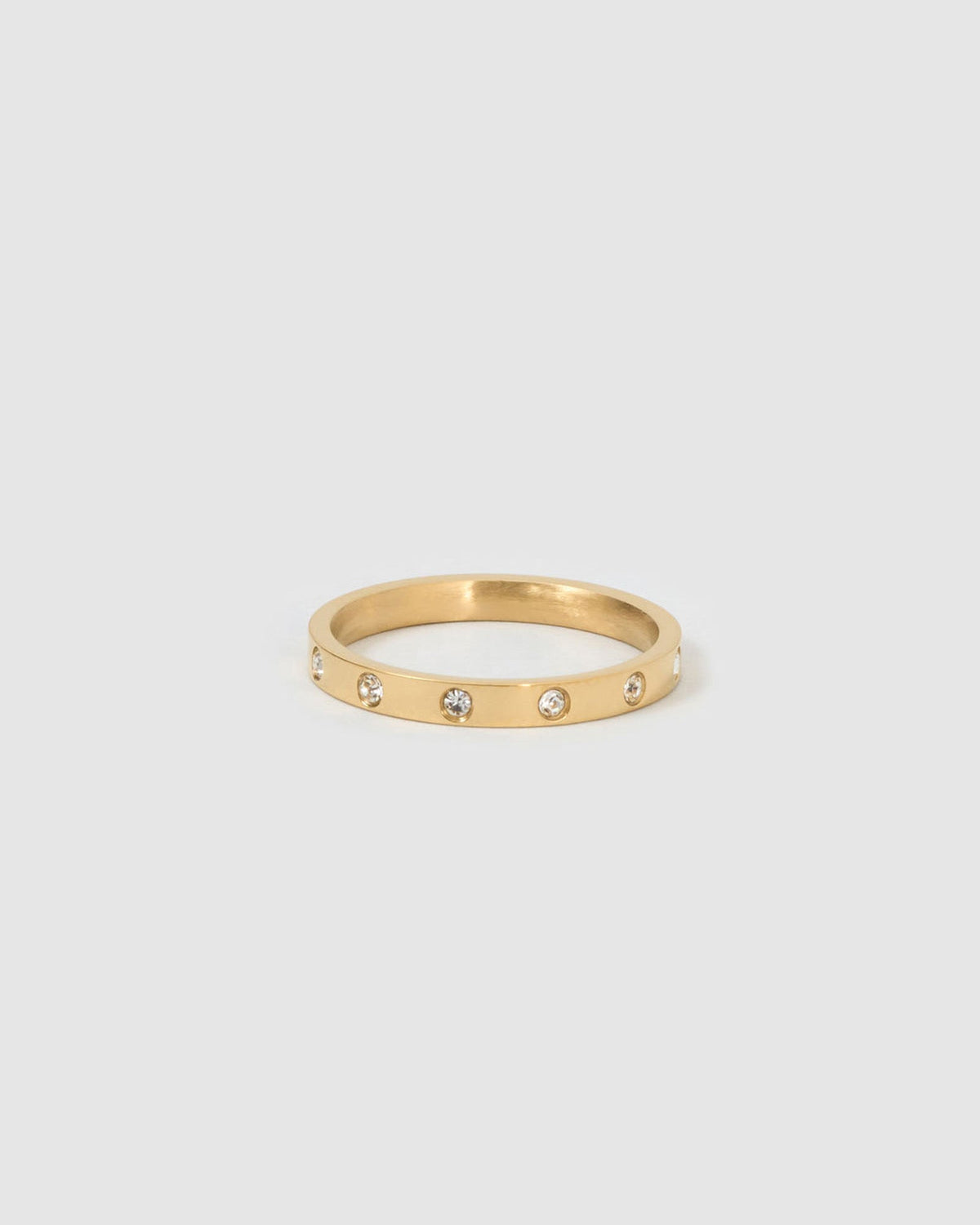 Anel Fino Pavê - Ouro 18K | SILLENE
