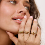 Anel Fino Pavê - Ouro 18K | SILLENE