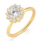 Anel Fiore em Zircônia - Ouro 18K