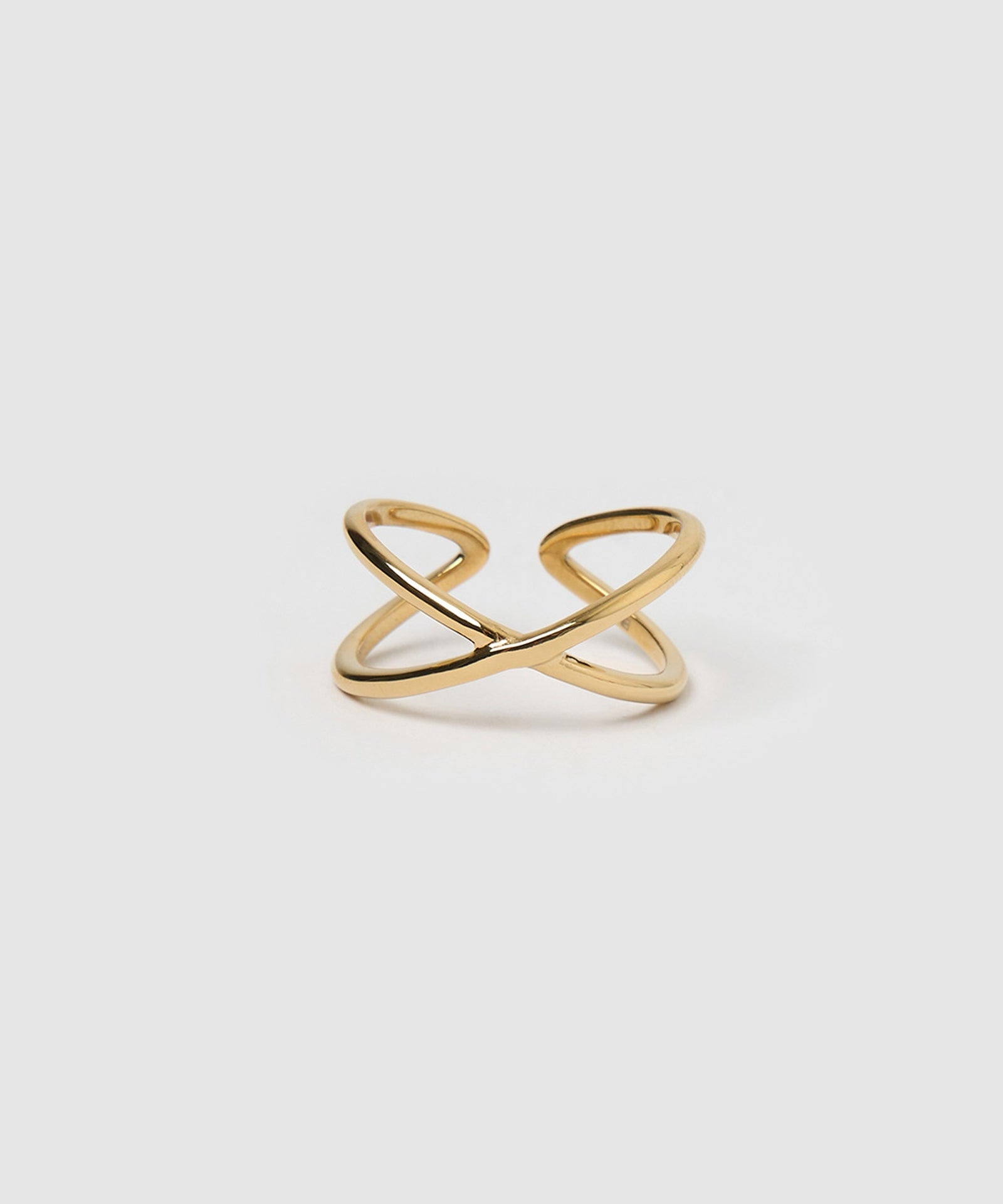 Anel Formato X - Ouro 18K | SILLENE