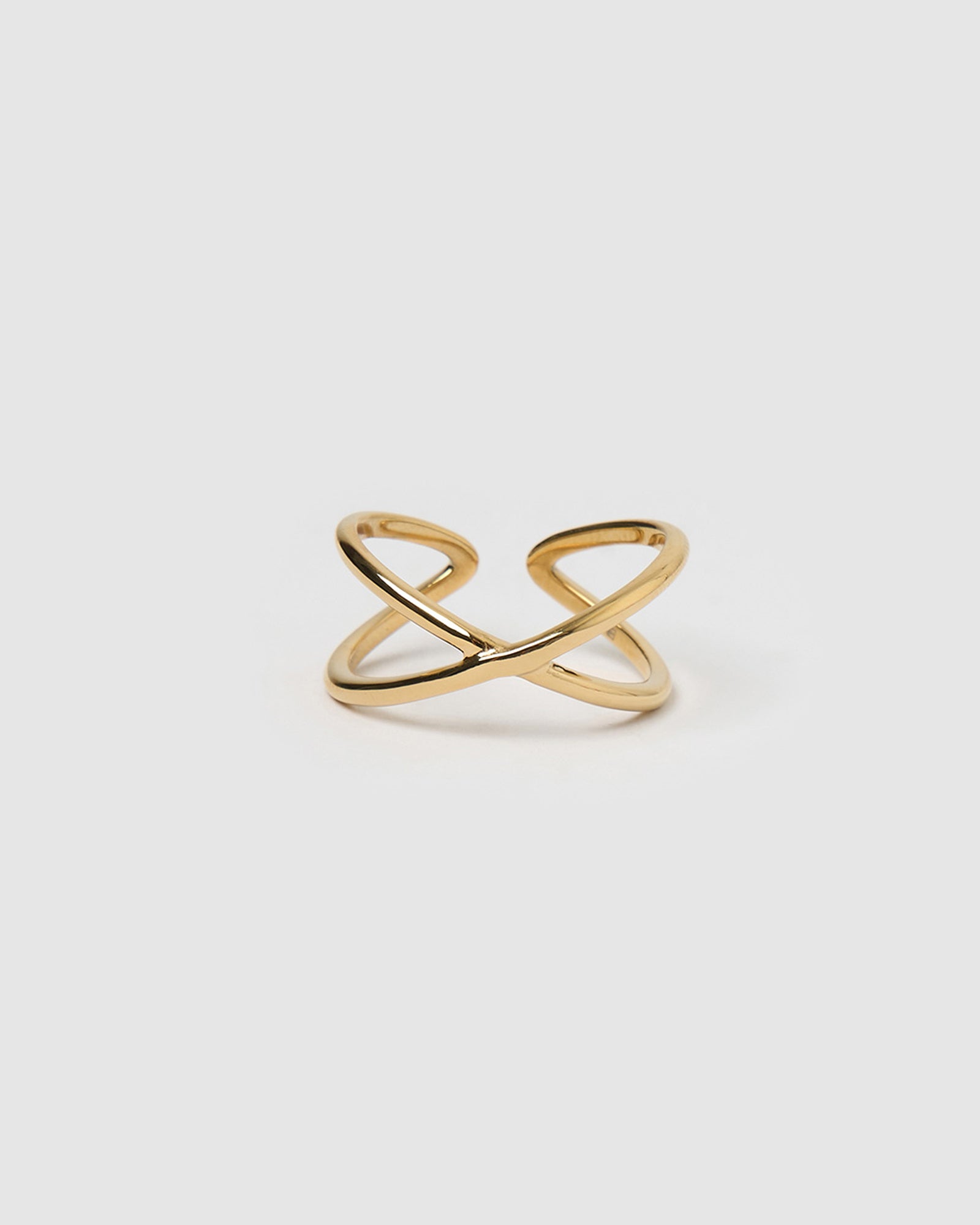 Anel Formato X - Ouro 18K | SILLENE