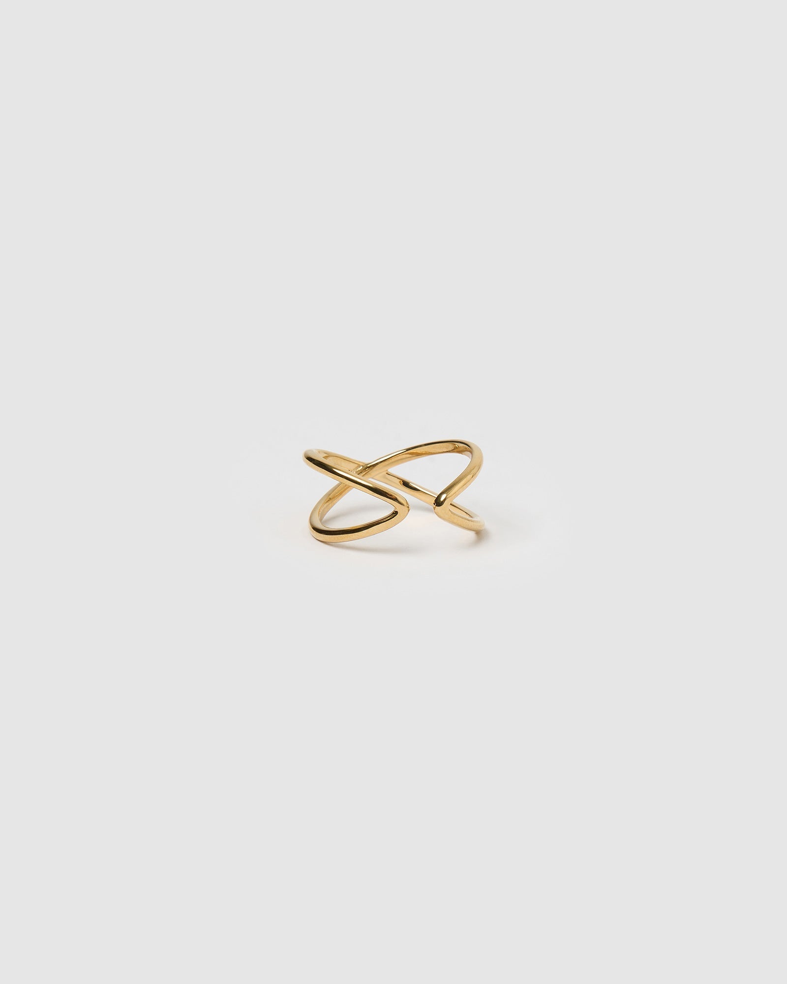 Anel Formato X - Ouro 18K | SILLENE