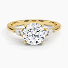 Anel Geneve em Zircônia - Ouro 18K