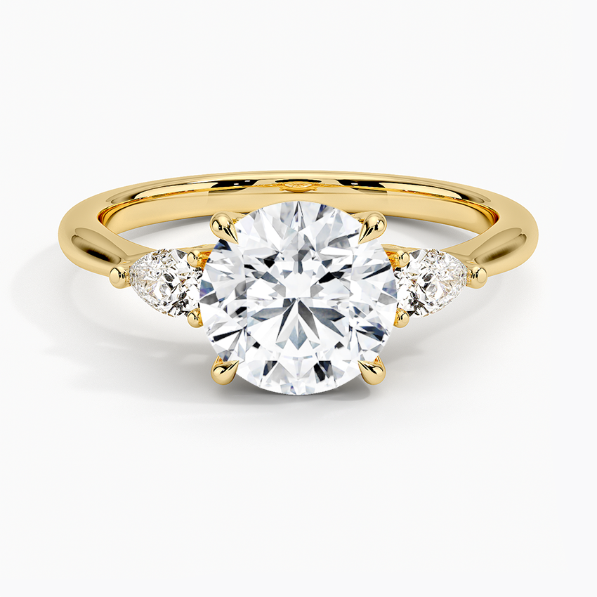 Anel Geneve em Zircônia - Ouro 18K