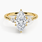 Anel Geneve em Zircônia - Ouro 18K