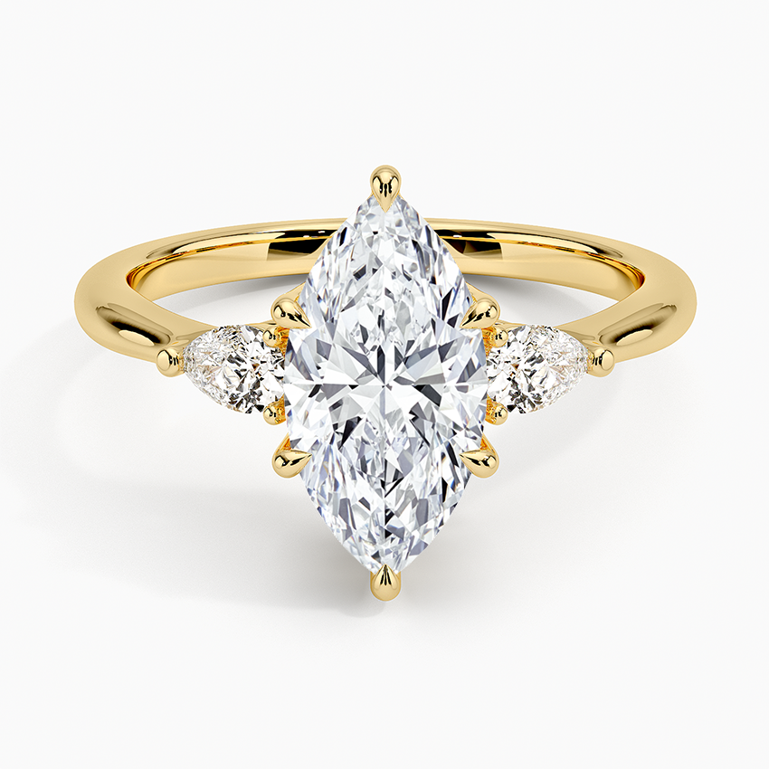 Anel Geneve em Zircônia - Ouro 18K