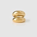 Anel Linhas Sinuosas - Ouro 18K | SILLENE