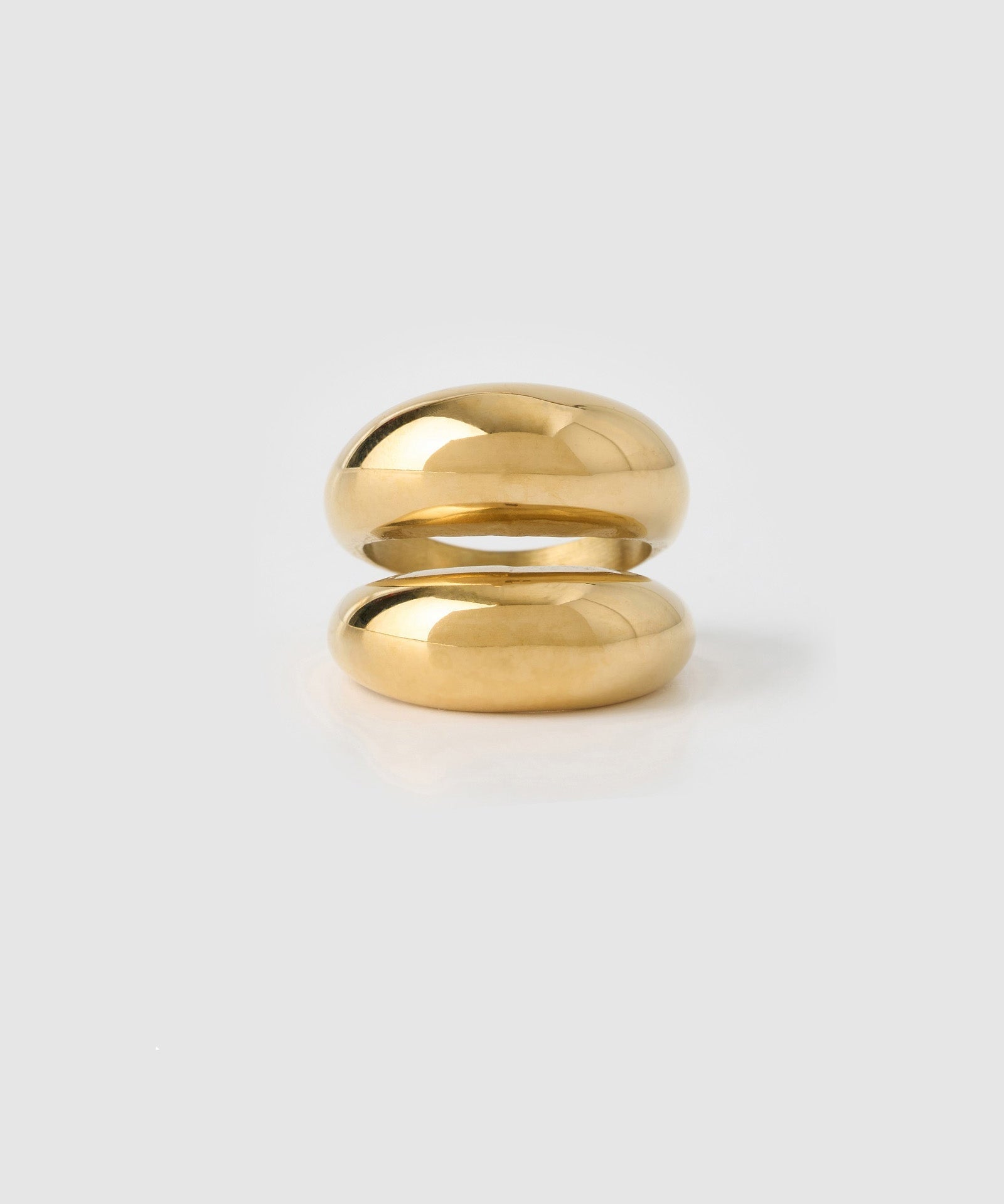 Anel Linhas Sinuosas - Ouro 18K | SILLENE